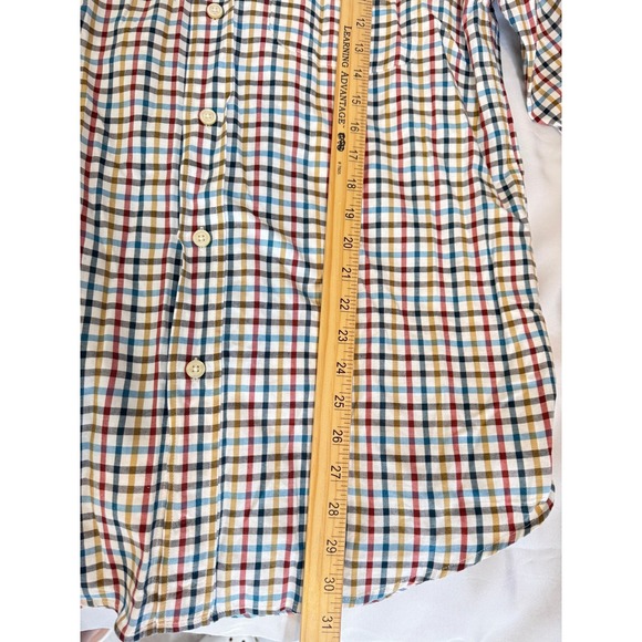 ORVIS Country Twill Checkered Button Down Long Sleeve Shirt Men's Medium - Picture 8 of 12